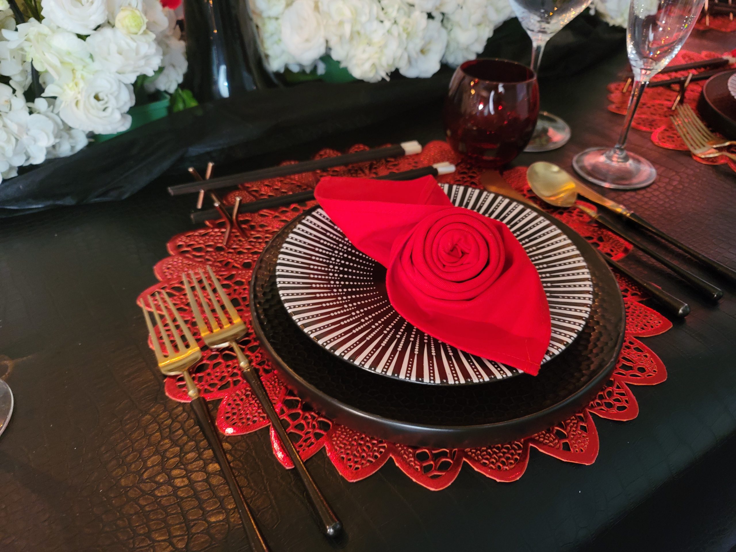 2nd element of a tablescape - simple napkin fold example
