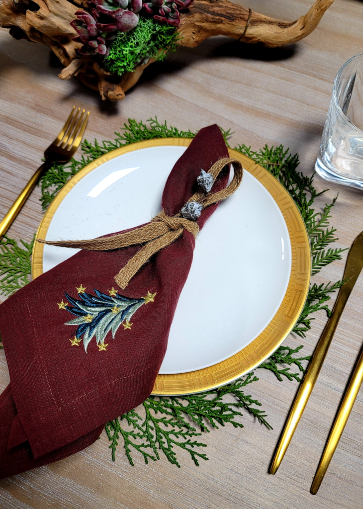 Decorating with ribbons is a fun and simple way to add a little personality to your napkins.