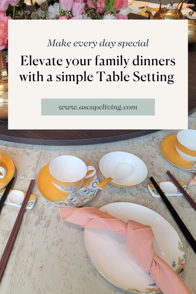 How to set a basic family dinner table - ascapeliving.com